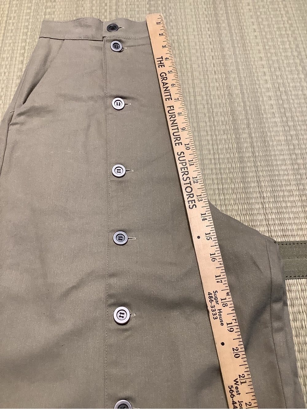 Vintage Scully Brushed Twill Convertible Riding Skirt - Picture 4 of 11